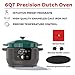 Instant Electric Round Dutch Oven, 6-Quart 1500W, From the Makers of Instant Pot, 5-in-1: Braise, Slow Cook, Sear/Sauté, Cooking Pan, Food Warmer, Enameled Cast Iron, Included Recipe Book, Green