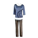 RXLZOON Anime Cosplay Rantaro Amami Costume Uniform Suit Outfit Halloween T-shirt Pants Full Set (men, XL)