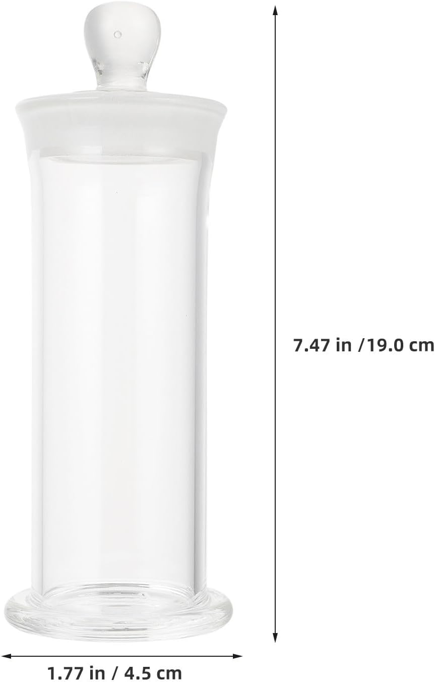 Specimen Bottle and Thickened Construction with Wide Mouth High Borosilicate Glass Multipurpose Laboratory Container with Breakage Resistance, for Lab Sample Storage