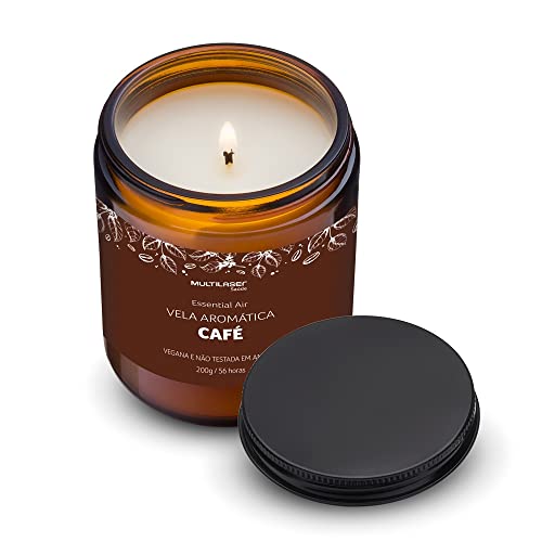 Vela Aromática de Café 200g Multilaser Saúde - HC526