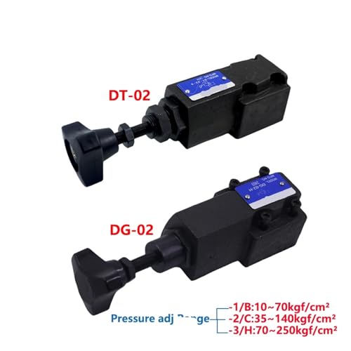 Vanne de régulation de pression hydraulique décharge pilotée DG-02
