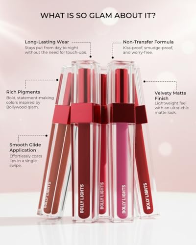 Image of Bolly Lights Showbiz Matte Liquid Lipstick- Savvy - 010