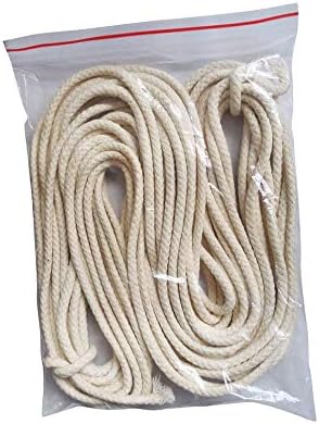 Oil Lamp Mate 50 Feet Roll 1/4" Round Cotton Oil Lamp Wicks Burner