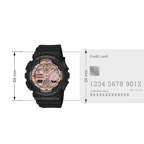 Image of Casio G-Shock Women GMA-S140PG-1ADR Analog-Digital Black Watch Women (G1800)