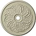 Ekena Millwork CM42SKCYF Sellek Ceiling Medallion, 42 1/8"OD x 1 7/8"P (Fits Canopies up to 9"), Hand-Painted Clear Yellow