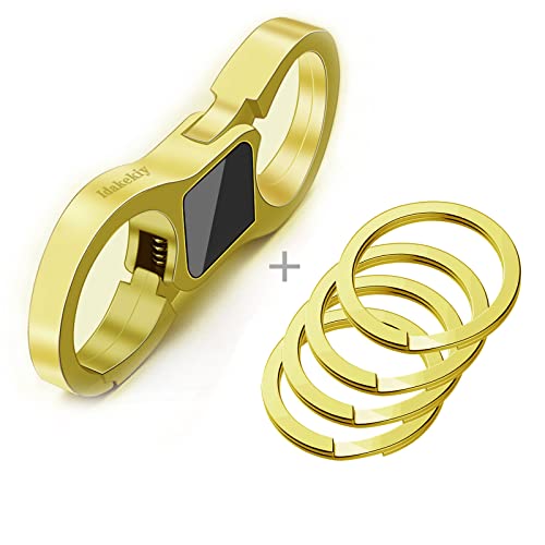 Idakekiy Key Chain Quick Release Spring With 4 Key Rings Heavy Duty Car Keychain Organizer For Men And Women #TOP1