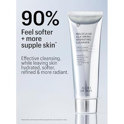 Allies of Skin 7 Days to Brighter Skin Kit - 3-Step Vitamin C Skincare Set with 20% Vitamin C Serum, Amino Acid Cleanser & Peptide Moisturizer