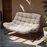 Crestlive Products Outdoor Loveseat, 2 Seater Outdoor Couch with Soft Cushion,...