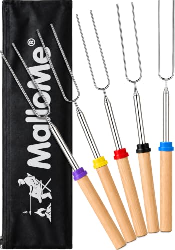 MalloMe Smores Sticks for Fire Pit Long - Marshmallow...