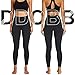 DDOBB Sport Leggings Damen High Waist Mit Taschen Bauchweg Sportleggins Gym Sporthose Leggins Blickdichte Lang Po Push Up Laufhose Yoga Hosen(Normal-Schwarz,M)