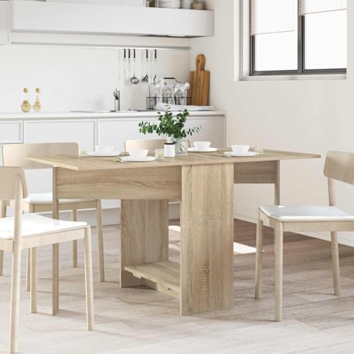 PUGYNBK Table à manger - 138 x 70 x 73,5 cm - En bois de chêne Sonoma