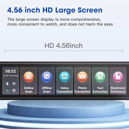 Image of Translator Pen,4.25 Inch Scanner Reader Pen,Instant Offline Voice & Photo Translation Support 134 Languages Online Translation,OCR Scanning Device for Language Learners,Dyslexia &Learning Difficulties