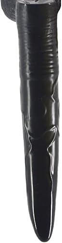 Miniatura 5 de Consolador de animales, pene de ciervo realista de 10 pulgadas, polla de alce ultra larga, tapones anales para hombres y mujeres (negro)