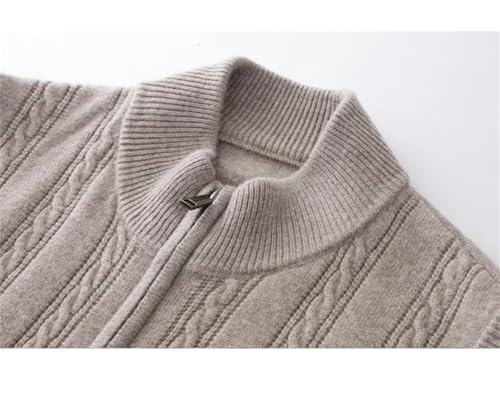 Dcvmvmn Men's Cashmere Vest Plus Size Zipper Knitted Sleeveless Cardigan Business Casual Outfits For Men3