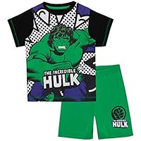 Marvel Pijamas para Niños Increíble Hulk Verde 4-5 años