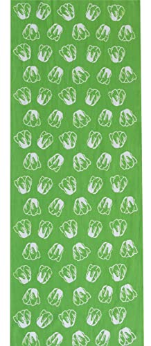 IKS 注染 手ぬぐい 日本製 34×88cm 白菜 「はくさい」 綿100% 総理生地 (切りっぱなし)