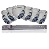 HIKVISION 5MP CCTV SECURITY SYSTEM 4K DVR 8CH 2TB H.265+ HIK 5 MP 2.8MM 6X CAMERAS OUTDOOR NIGHT VISION KIT UK SELLER DS-7208HUHI-K1