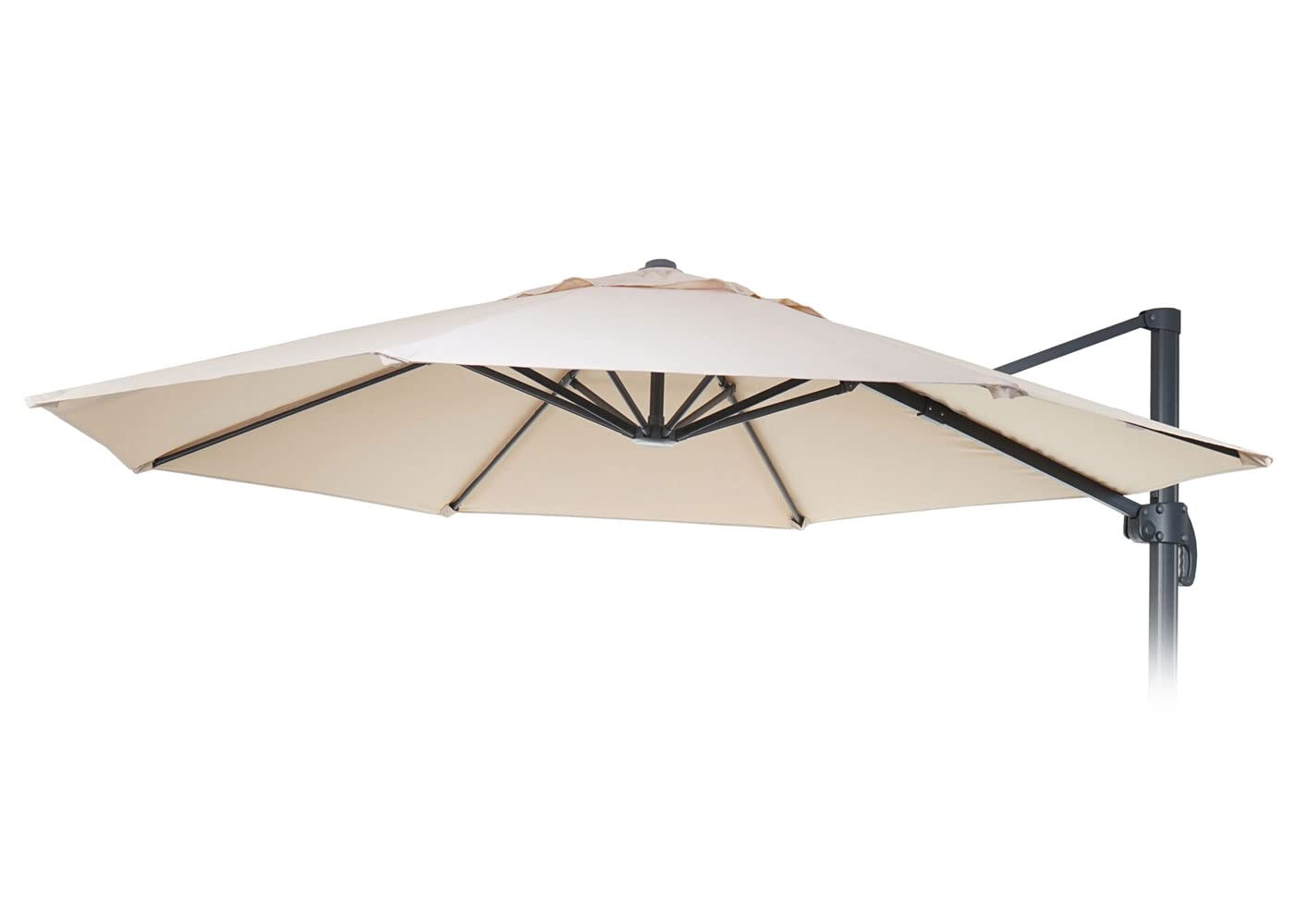 Mendler Lona cubierta para sombrillas redondas descentradas de 8 varillas 3 m tejido 220 g/m² - marfil beige