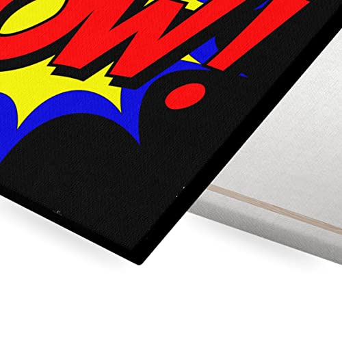 Tableau Comics Vintage POW Toile Imprimée Décoration Murale - 2