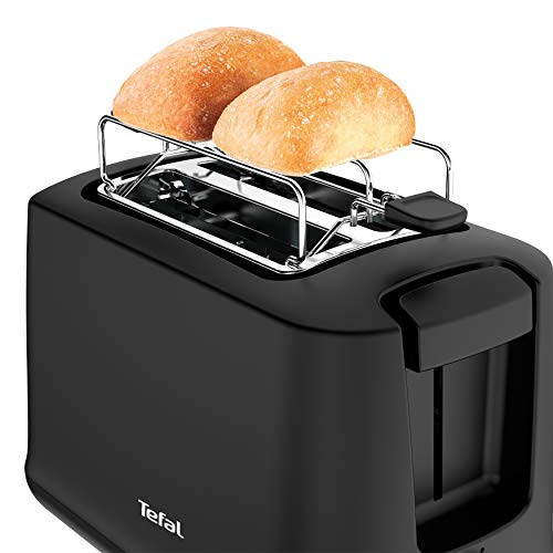 Tefal TT165N Principio Select Broodrooster (850 Watt, 7 bruiningsniveaus, kruimellade, heffunctie, opzetstuk voor broodjes, zwart - Image 7