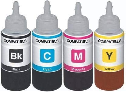 PTL Refill Ink Compatible for Use in Canan Pixma MG2577s All-in-One Inkjet Printer – Cyan, Magenta, Yellow & Black – 100 ML Each Bottle Tri-Color Ink Bottle