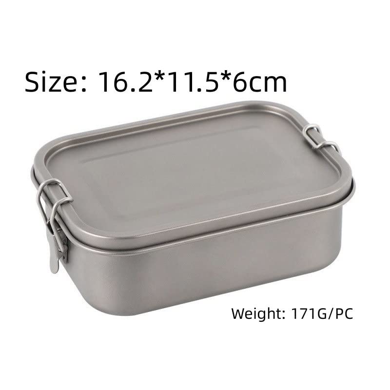 1 STÜCK Reine Titan-Lunchbox Tragbare multifunktionale Lunchbox (800 ml a)