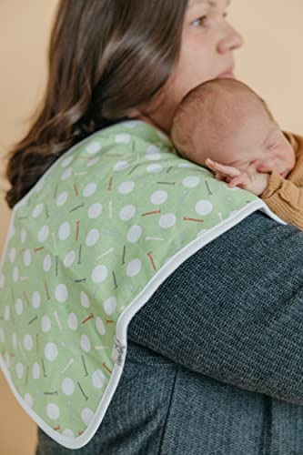 Copper Pearl Premium Baby Burp Cloths - 3-Pack Large Cotton Burp Cloths, Extra Soft Spit Up Rags with 3 Absorbent Layers, Perfect for Baby Boy and Baby Girl Gifts (21" x 10" Size, Bogey Set)4