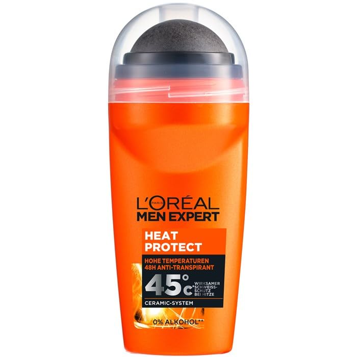 L'Oréal Paris Men Expert Desodorante Roll-On - Protección contra el calor (1.7 fl oz)