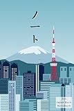 Das Japan Buch Notizbuch: 100 Seiten Notizbuch Japan mit Punkteraster mit Katakana Schriftzug fürs Japanisch Lernen und für Manga Anime Fans - Saikou Japan Notizbücher 