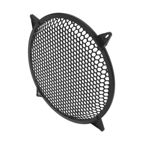 Totority 車用スピーカー保護カバー 丸型プラスチック製メッシュグリル オーディオサブウーファー対応 破片防止 取り付け簡単 耐久性のあるデザイン