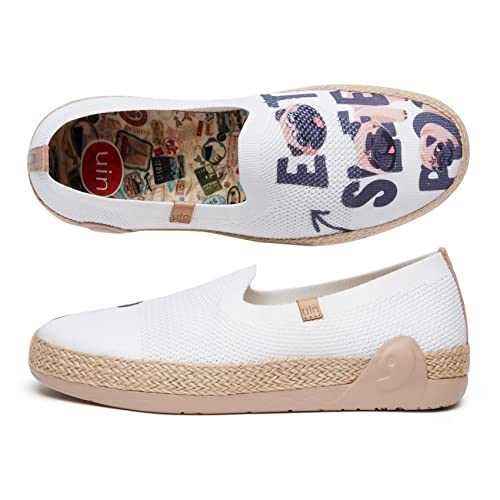 Image of UIN Shoes for Women Slip On Sneakers Comfortable Lightweight Barefoot Travel Art Painted Casual Loafers