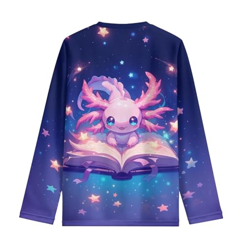 Image of Kids Long Sleeve Shirts for Girls 3-16 Year Old Cute Clothes for Teen Girls Casual Workout Tops