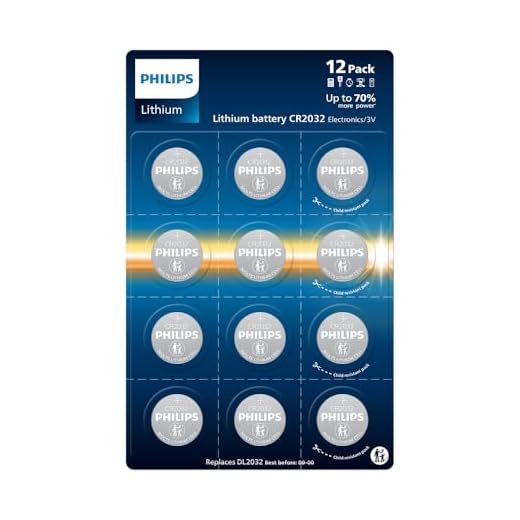 Philips Lithium CR2032 3 Volt, Pilas optimas para Relojes, mandos a Distancia y calculadoras, Paquete de 12