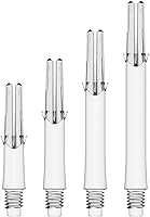 Vista 1 de Lstyle - Ejes de dardos Transparente Largo 330 1 juego (3 ejes) para dardos de punta suave y punta de acero