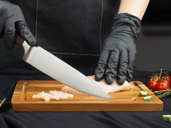 CHUSHIJI Chef Knife 8 Inch, Japanese Professional Chef knife High Carbon Stainless Steel, Razor Sharp Chefs Kitchen Knife, Vegetable Chopping Knife for Cooking With Full-tang Handle, Walnut - Image 6