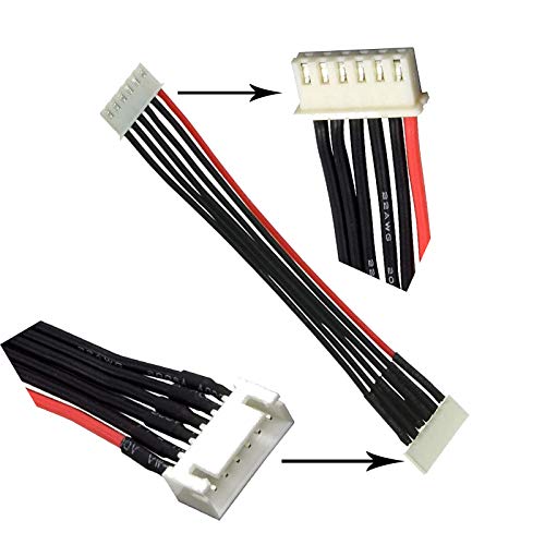 10 cables balance extensión JST-XH macho a hembra 5S 6Pins miniatura 2