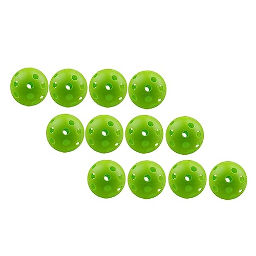 POPETPOP 12pcs Indoor Training Balls Lightweight Golf Practice for Enhanced Skills Bright Colors for Low Light Visibility Precision Drilling for Balanced Flight