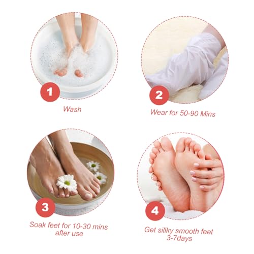 NOLITOY 2 Pares máscara pé para pele morta foot peeling mask mascara peeling pé máscara removedora c