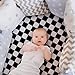 4 Pack Checkered Plaid Crib Sheets Neutral Breathable Buffalo Check Fitted Baby Sheets Nursery Sheets for Baby Boys or Girls (Bassinet)