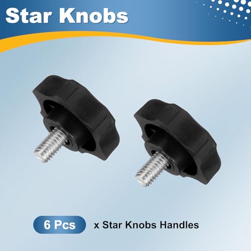 Tornillos de apriete a mano M6 x 10 mm con pernos de estrella para guías 4