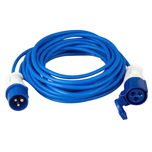 CEE-Adapterleitung Caravan, Camping CEE Adapterleitung, CEE Kabel, Verlängerungskabel für Außenbereich, CEE Kupplung Schuko Stecker, 230V 16A (3M)