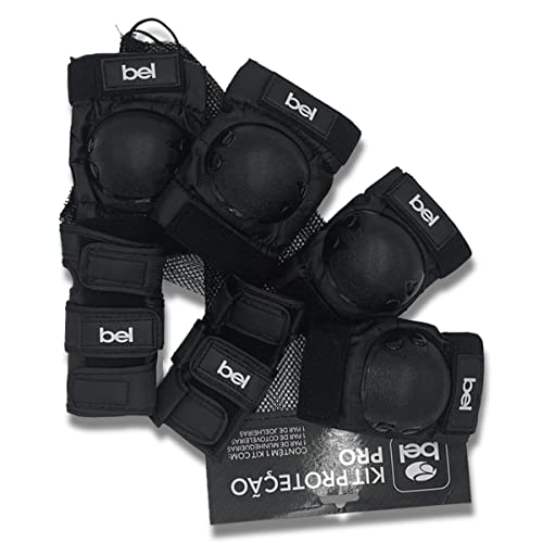 Kit de Proteção Esportes Radicais Skate Patins Roller Bmx Longboard Bel Sports (MEDIO)