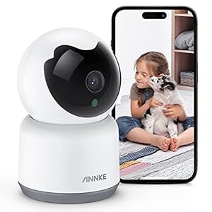 ANNKE Crater 2-2K WiFi Pan Tilt Smart Security Camera, Upgraded 3MP Baby/Pet Monitor, Indoor IP Camera 360-degree with Two-Way Audio, Human Motion Detection, Cloud & SD Card Storage, Works with Alexa