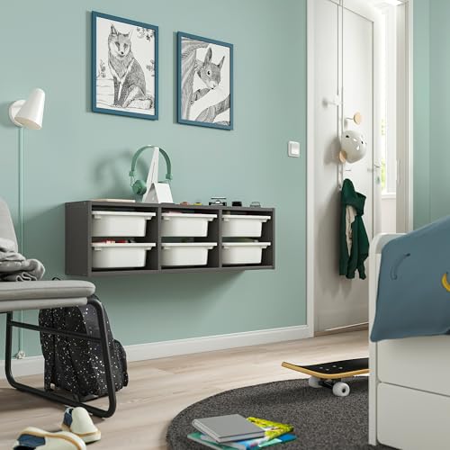 Trofast Rangement mural ProTuning meuble de rangement gris blanc 99 cm - 3