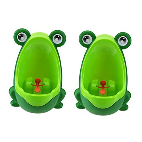 Urinoir pour enfant toilette garçon pot mural portable vert x2