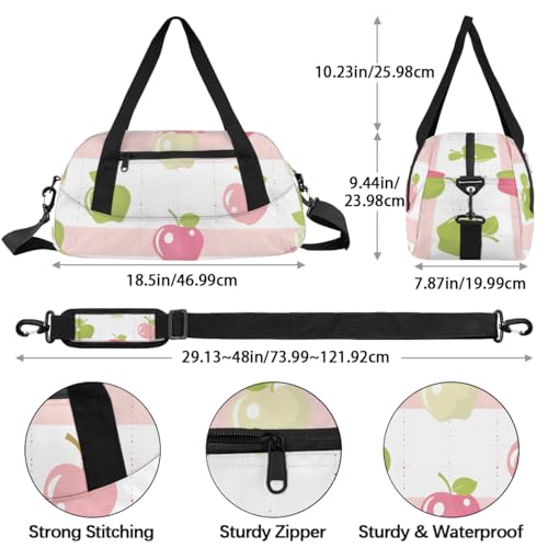 Cute Fruit Patterns Kids Duffle Bag Boys Girls Small Sport Dance Gym Bag for Overnight Travel Weekender Carry On4