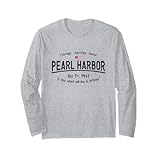 真珠湾記念日 ハワイ アメリカ国旗 悪名の日 長袖Tシャツ