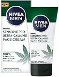 NIVEA MEN Sensitive Pro Ultra-Calming Crema Facial Hidratante (1 x 75 ml), crema de cara para reducir los signos de estrés, crema de cuidado facial para hombre