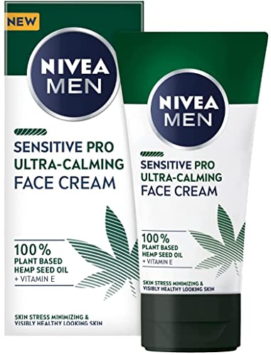 NIVEA MEN Sensitive Pro Ultra-Calming Crema Facial Hidratante (1 x 75 ml), crema de cara para reducir los signos de estrés, crema de cuidado facial para hombre Cover