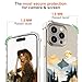 Hungo Compatible for iPhone 15 Pro Case for Women Clear Design Cute,Girly Girls Colorful Pine Trees Sun Mountain River